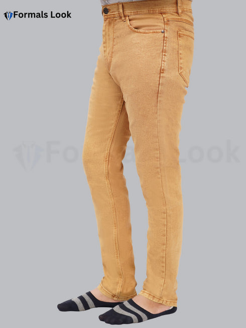 Camel Color Imported Stuff Ultra Stretch Jeans Pant